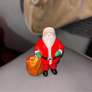 Dept 56 Festive Santa Figurine with Gift Bag
